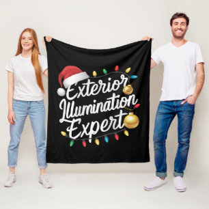 Exterieur verlichtingsdeskundige Kerstlichtdecorat Fleece Deken