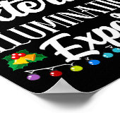 Exterior Illumination Expert Funny Christmas Decor Poster (Hoek)