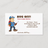 Exterminator Bug en Pest Control Service Visitekaartje (Voorkant)