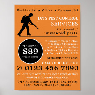 Exterminator, Pest Control Adverteren Poster