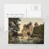 External stein, I., Detmold, Lippe, Duitsland klas Briefkaart (Voorkant / Achterkant)