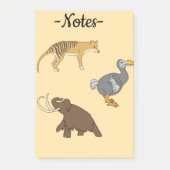 Extinct Animals  Post-it® Notes (Voorkant)