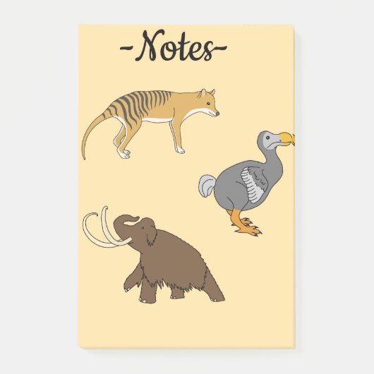 Extinct Animals  Post-it® Notes (Voorkant)
