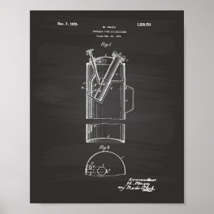 Extincteur d'incendie portable 1925 - tableau de b