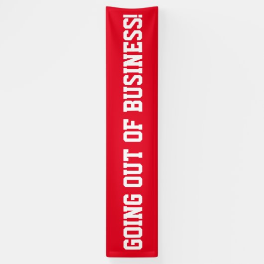 Extinction du signe blanc rouge simple de bannière (Vertical)