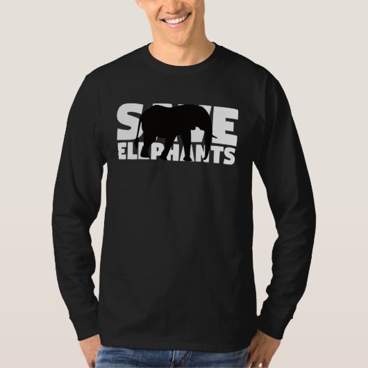 Extinction Endangered Animal Activist  Save Elepha T-shirt (Voorkant)