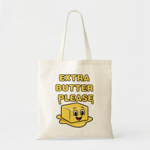 Extra boter alstublieft tote bag