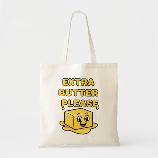 Extra boter alstublieft tote bag (Voorkant)