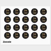 Extra Boujee Bougie Ronde Sticker (Vel)
