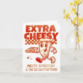 Extra Cheesy Unhinged Funny Retro Funny Adult Pran Kaart (Gele Bloem)