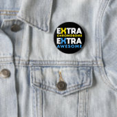 Extra chromosoom Extra Geweldige downsyndroom Ronde Button 5,7 Cm (In situ)