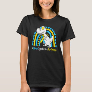 Extra chromosoom T Rex Dinosaur Kind Boy Down Synd T-shirt