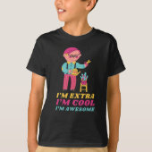 Extra Cool Geweldige Boy Down Syndrome Awareness D T-shirt (Voorkant)