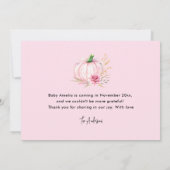 Extra dankbaar | Aankondiging Herfst Baby (Achterkant)