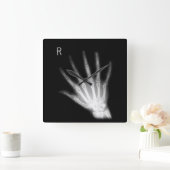 Extra Digit X-ray Right Hand Vierkante Klok (Huis)