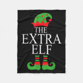 Extra Elf Family Matching Christmas Group Pajama M Fleece Deken (Voorkant)