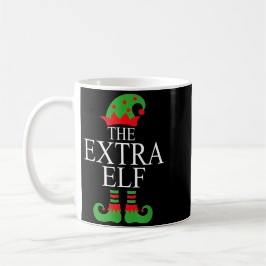 Extra Elf Family Matching Christmas Group Pajama M Koffiemok (Links)
