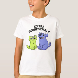 Extra Furrestrials Grappige Alien Furry Pet Pun T-shirt
