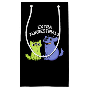 Extra Furrestrials Grappige Alien Furry Pun Dark B Klein Cadeauzakje
