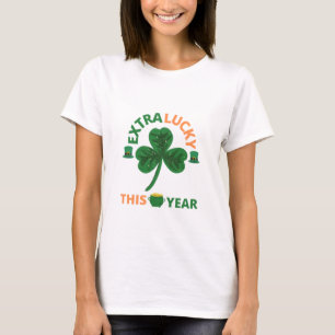 Extra gelukkige irish dit jaar grappige T-Shirt
