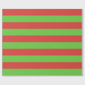 Extra groot rood- en groenstrippapier cadeaupapier (Vlak)
