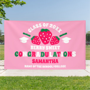 Extra Grote Aardbei 2026 Afstudeerfeest Spandoek