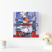 Extra grote borst vierkante klok (Huis)