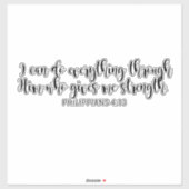 Extra grote FILIPIJNEN 4:13 Sticker (Vel)