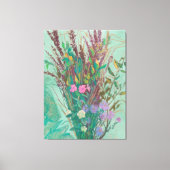Extra grote herfstbloemen canvas afdruk (Voorkant)