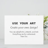 Extra grote jumbo ansichtkaarten uitnodigingen met (Staand voorkant)