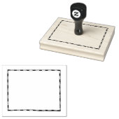 Extra grote kaart Border Rubber Stamp Rubberstempel (Gestempeld)