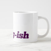 Extra grote koffie-Mok - #Young-ish - Paars Beker (Rechts)