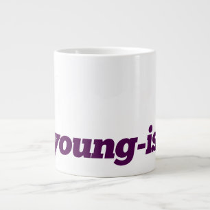 Extra grote koffie-Mok - #Young-ish - Paars Extra Grote Beker