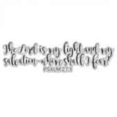 Extra grote PSALM 27:1-Sticker Sticker (Voorkant)