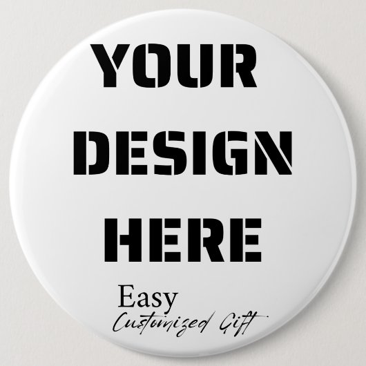 Extra Grote Ronde Button Pin 6" (Voorkant)