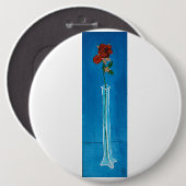 Extra grote Roos Button (Voorkant /achterkant)