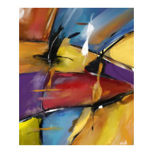 Extra grote verticale poster "Abstract 1509"