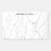 Extra grote witte marmer, aangepaste benaming post-it® notes (Voorkant)