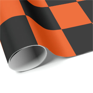 Extra grote zwarte en heldere Sinaasappels Cadeaupapier