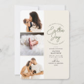 Extra Joy Photo Green Holiday Faire-part de naissa (Devant)