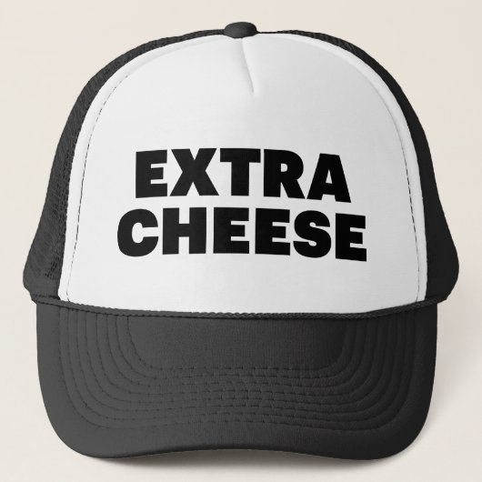 EXTRA KAAS leuke slogan trucker hoed Pet (Voorkant)