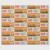 EXTRA KLEINE CONDOMS CADEAUPAPIER (Vlak)