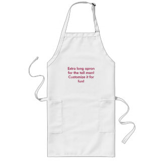 Extra lang apron schort