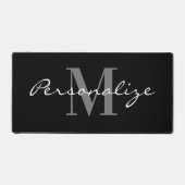 Extra large mouse pad with custom monogram (Recto)