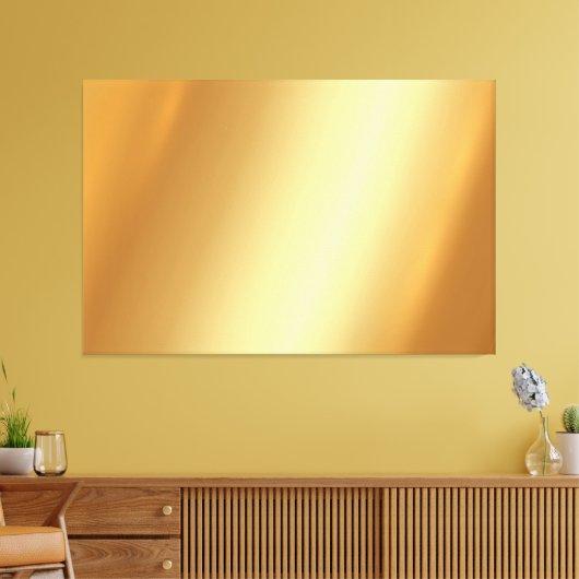 Extra Large Upload Your Photo on Gold Background Canvas Afdruk (Insitu (Woonkamer))