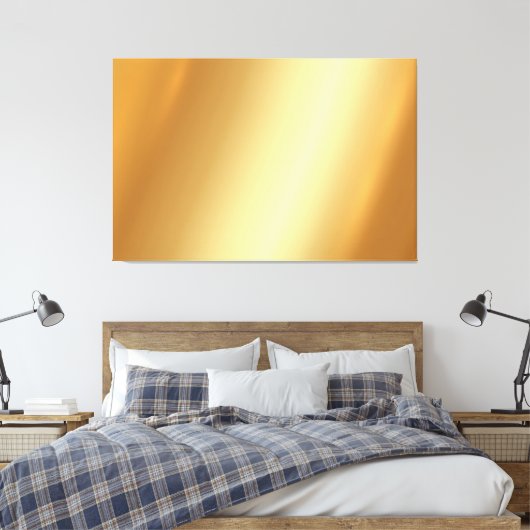 Extra Large Upload Your Photo on Gold Background Canvas Afdruk (Insitu (Slaapkamer))