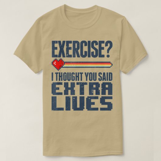 Extra levens Funny Video Game Controller Retro Boy T-shirt (Design voorkant)