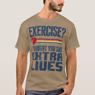 Extra levens Funny Video Game Controller Retro Boy T-shirt