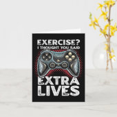 Extra levens Funny Video Game Controller Retro Gam Kaart (Gele Bloem)