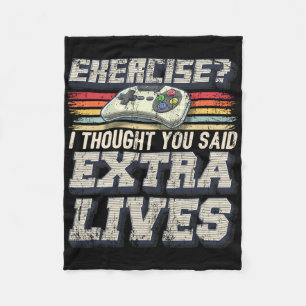 Extra Levens Grappige Videogame Controller Retro G Fleece Deken